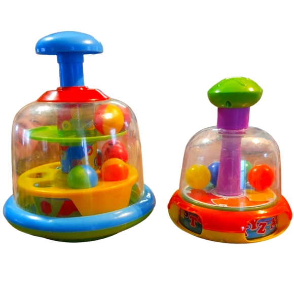 Toys Set Of 2 Push Top Spinner Baby Toys Poshmark